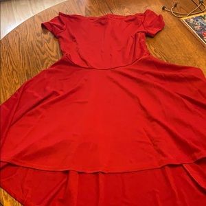 Red dress never worn but no tags. Original bag